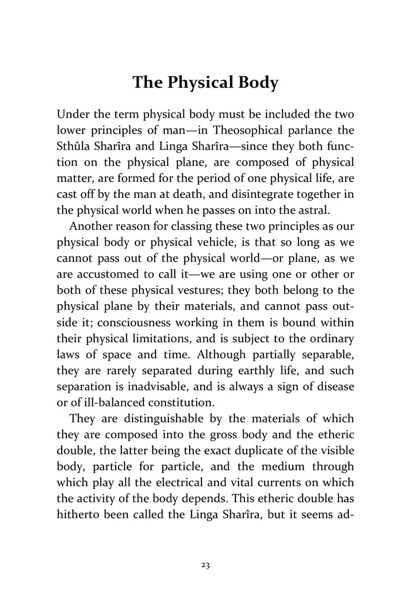 Page 23 of Man and His Bodies: Historical text: The Physical Body