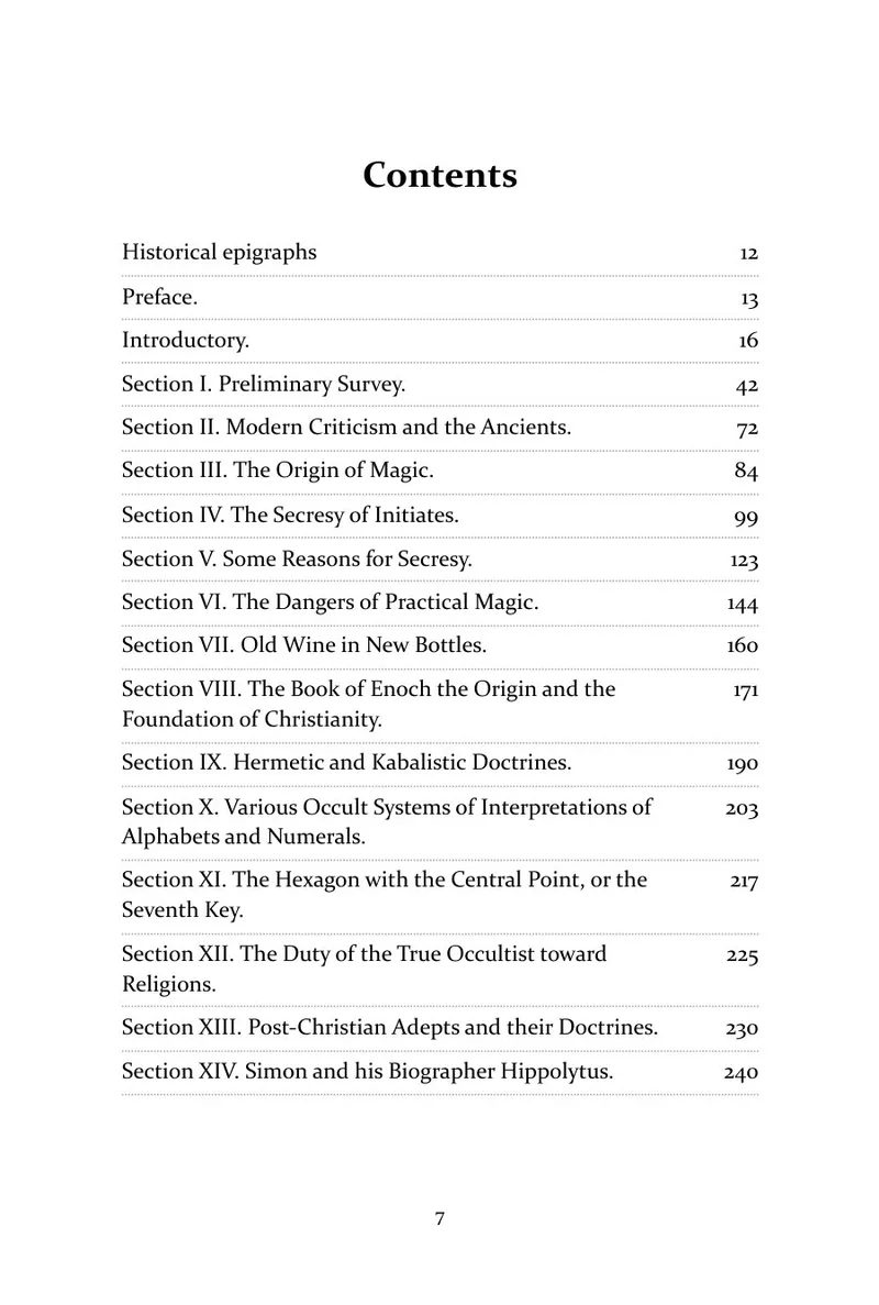 Page 7 of The Secret Doctrine, Volume III: Contents