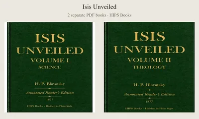 Modern HIPS reader’s edition cover accompanying Isis Unveiled or The Secret Doctrine: Which Blavatsky Book First?