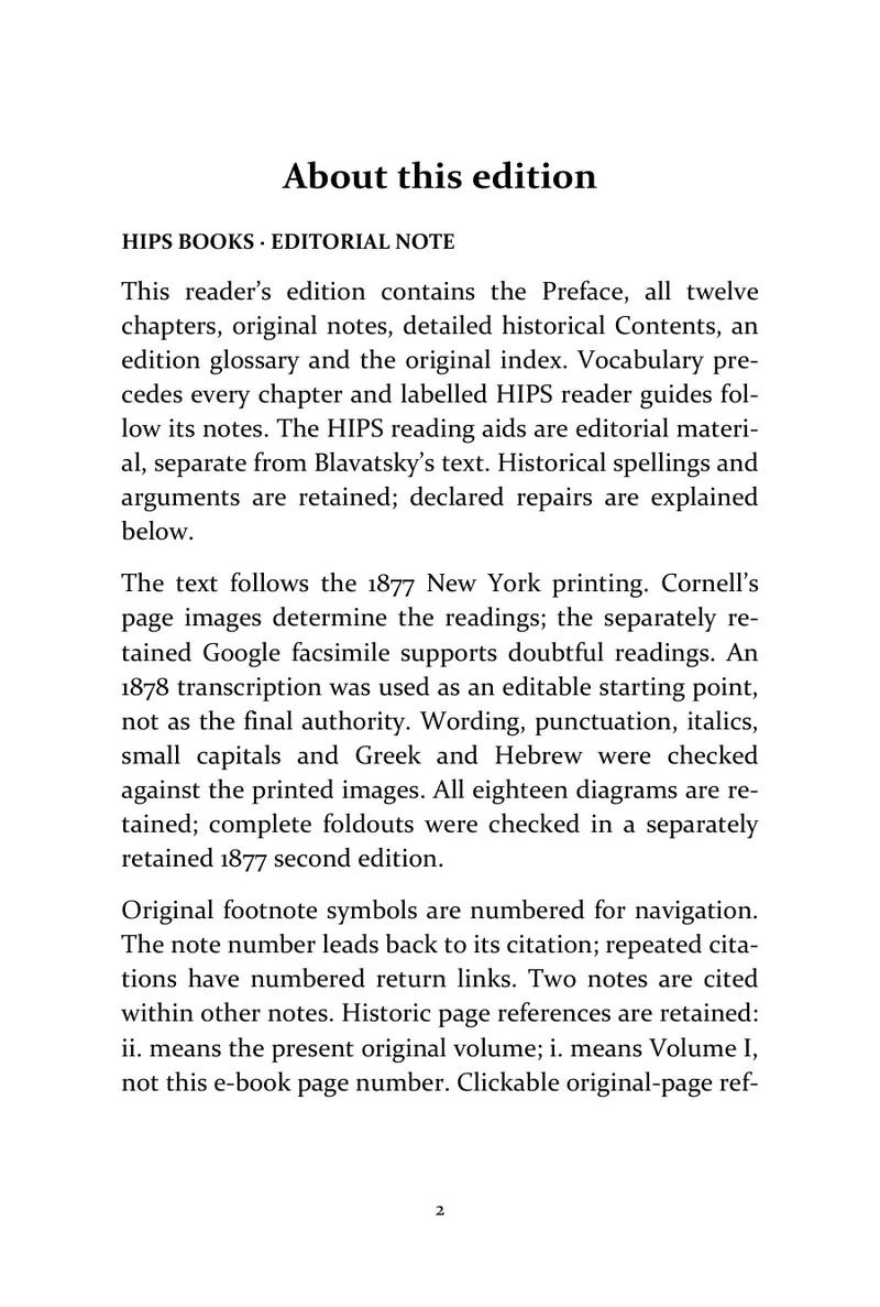 Page 2 of Isis Unveiled, Volume II: Theology: About this edition