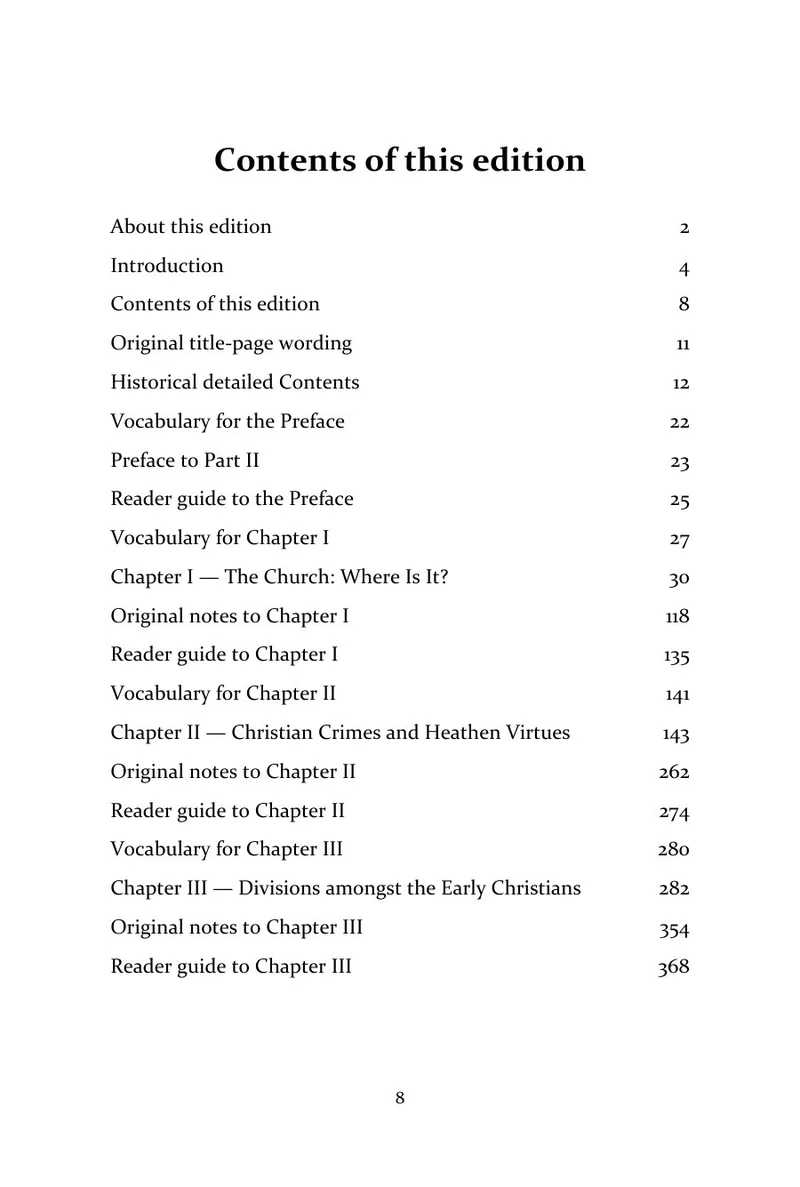 Page 8 of Isis Unveiled, Volume II: Theology: Contents
