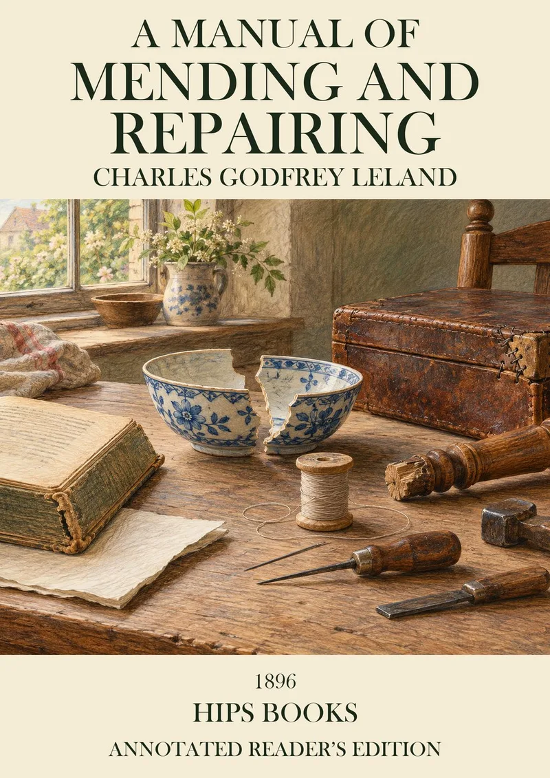 Modern HIPS reader’s edition cover accompanying Make Do and Mend in 1896: Leland’s Manual of Repairing
