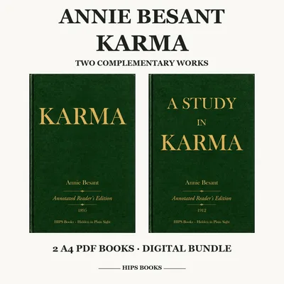 Cover of Karma & A Study in Karma — Annie Besant PDF Bundle