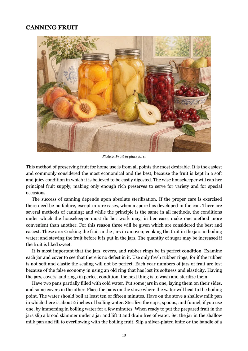 Historical fruit-preservation text with a new interpretive plate