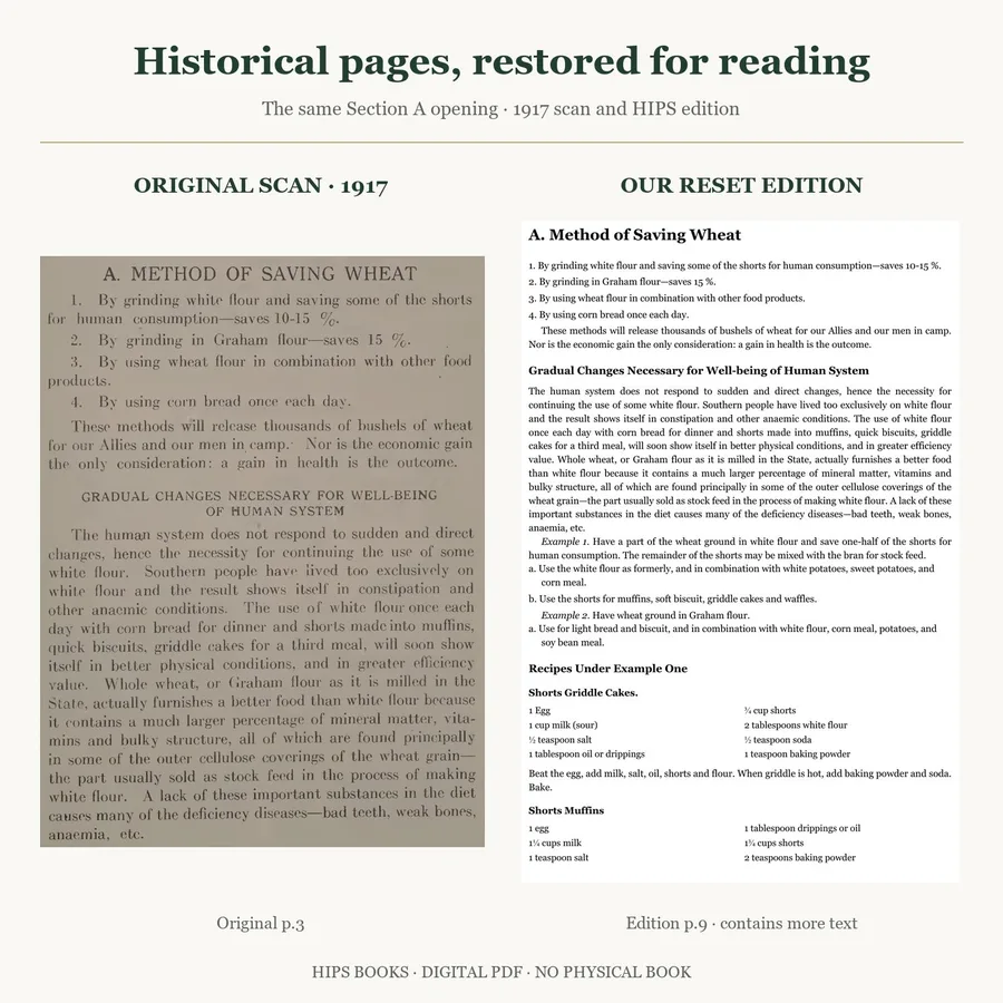 One example from the collection: the same Section A opening in Jamison’s 1917 scan and HIPS edition page 9.