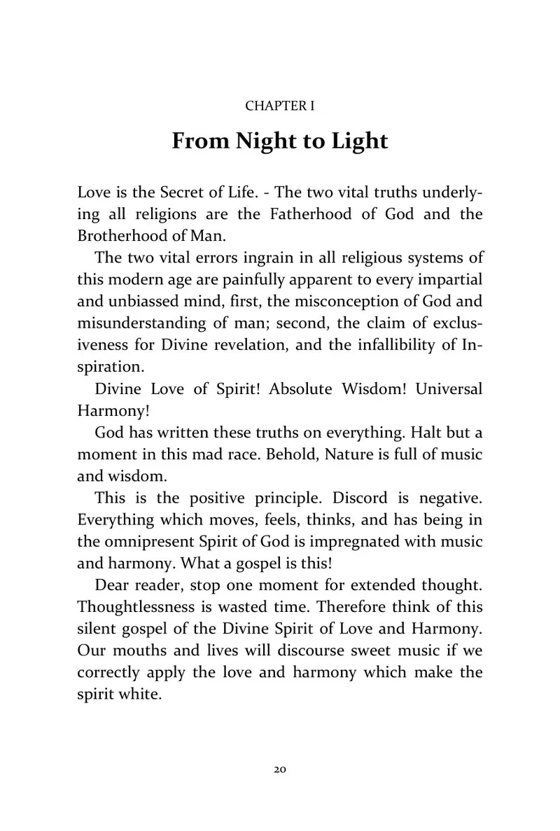 Page 20 of The Hidden Way Across the Threshold: Historical text: Chapter I opening